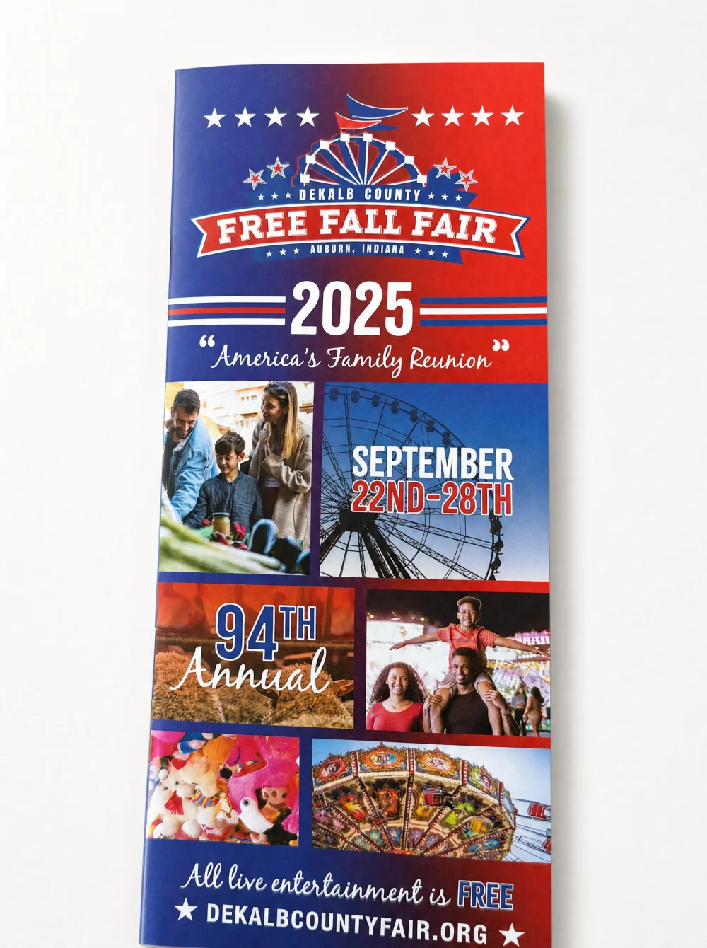 DeKalb County Free Fall Fair brochure designed and printed by Total Concepts