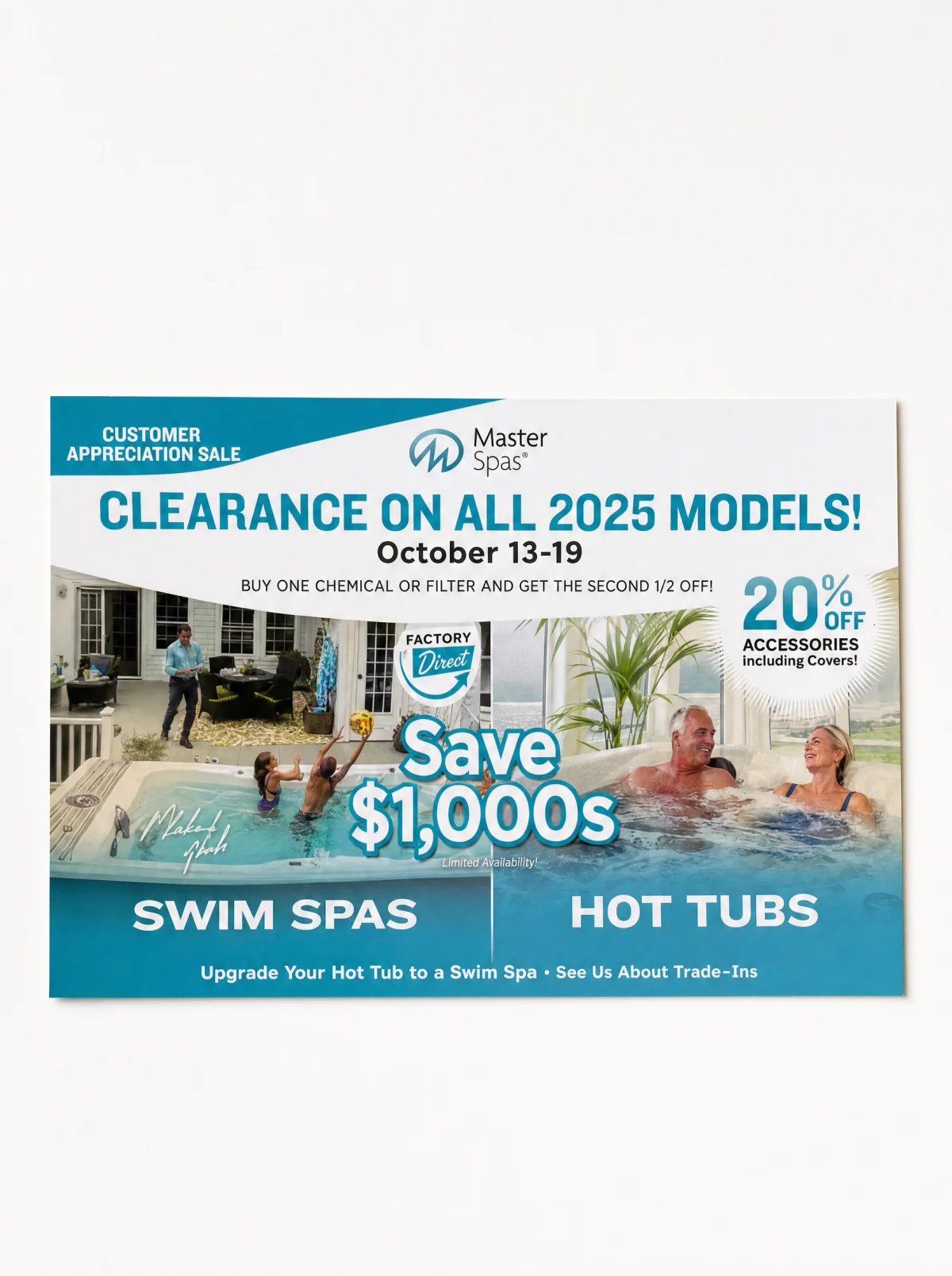 Direct-mail piece designed, printed, and shipped by Total Concepts