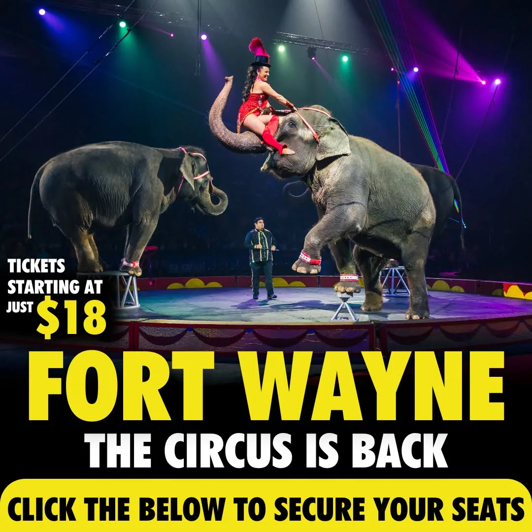 Mizpah Shrine Circus 'The Circus Is Back' social ad by Total Concepts